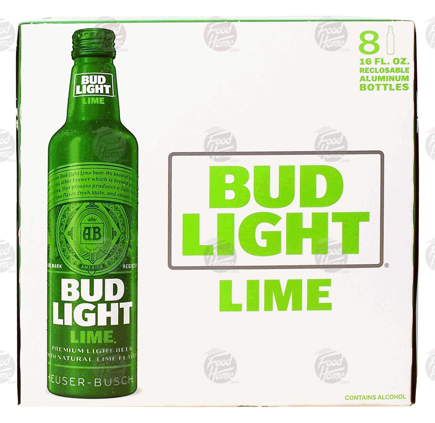 Bud Light Lime beer with natural lime, 16-fl. oz. reclosable aluminum bottles Full-Size Picture